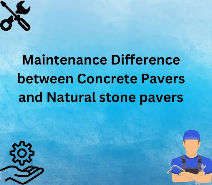 Maintenance Difference between Concrete Pavers and Natural stone pavers