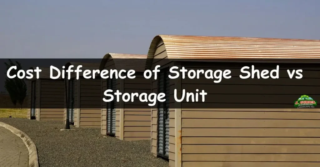 Cost Difference of Storage Shed vs Storage Unit